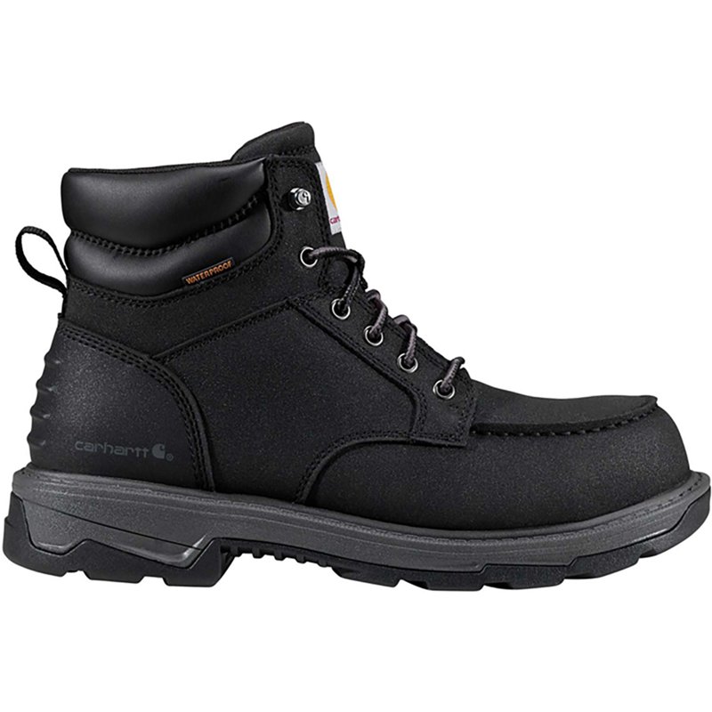 Carhartt Men's Hamilton 6 Waterproof Composite Moc Toe Work Boot | Black | 7 M
