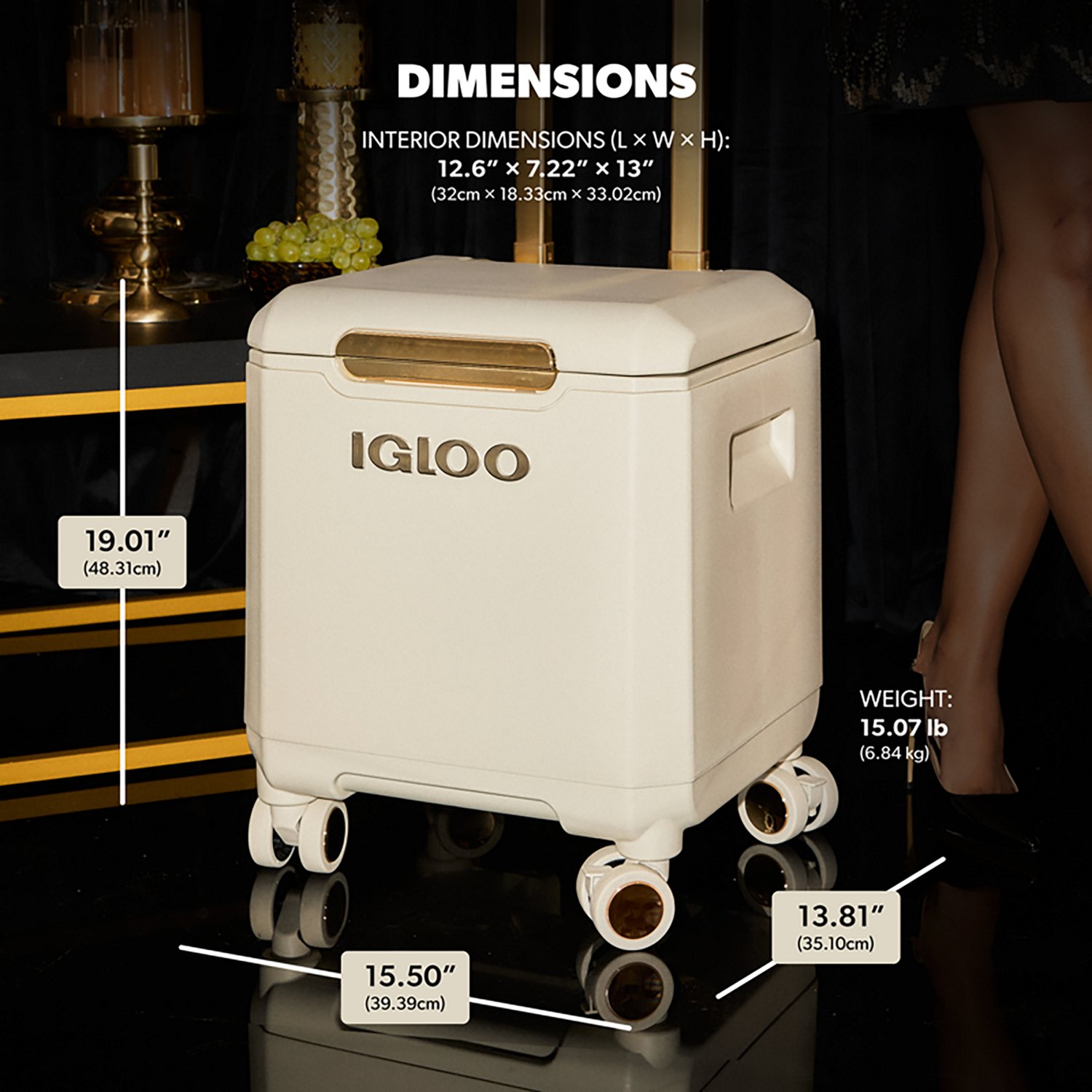  Igloo Luxe Tag Along 20 Qt 360 Spinner Cooler - view number 2