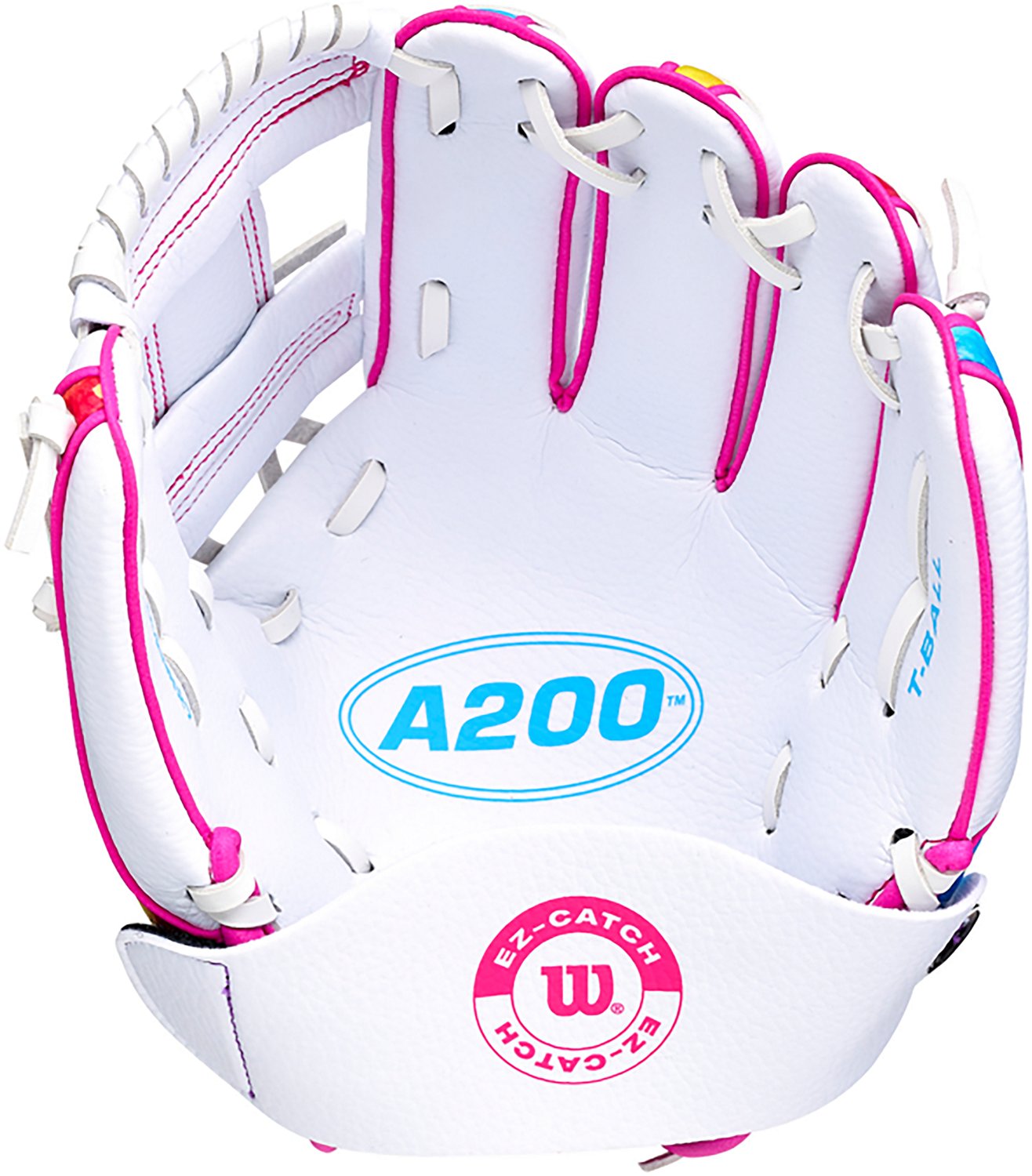 Wilson Kids' 10 in. A200 EZ Catch Rainbow Unicorns Baseball Fielding Glove - view number 3