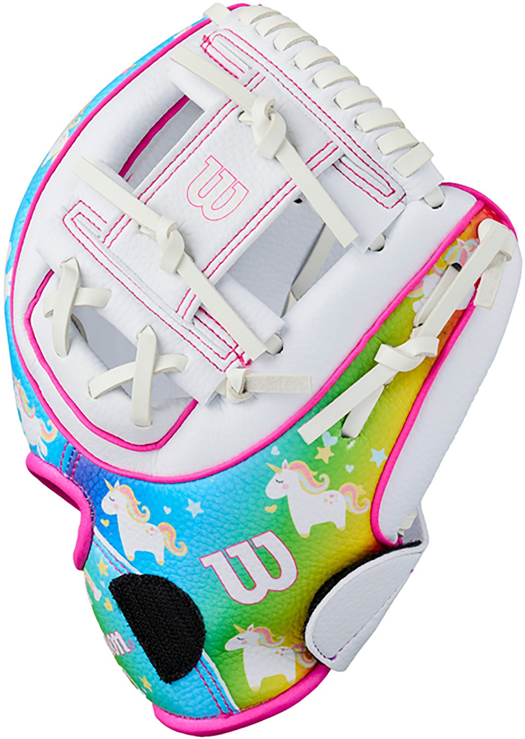 Wilson Kids' 10 in. A200 EZ Catch Rainbow Unicorns Baseball Fielding Glove - view number 4