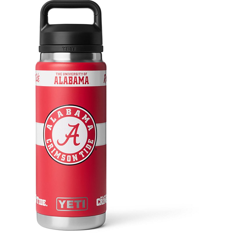 YETI Alabama Crimson Tide Fandom 26 oz. Rambler Bottle with Chug Cap, Red
