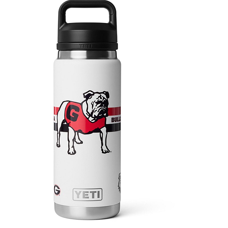 YETI Georgia Bulldogs Fandom 26 oz. Rambler Bottle with Chug Cap, White