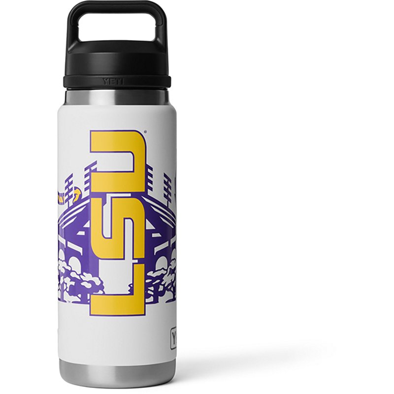 YETI Louisiana State University 26 oz Rambler Water Bottle with Chug Cap