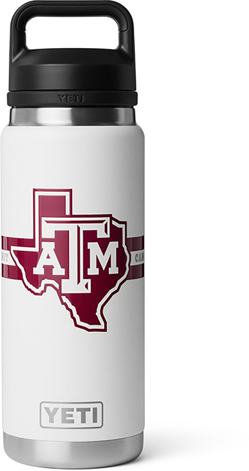YETI Texas A&M University 26 oz Rambler Water Bottle with Chug Cap