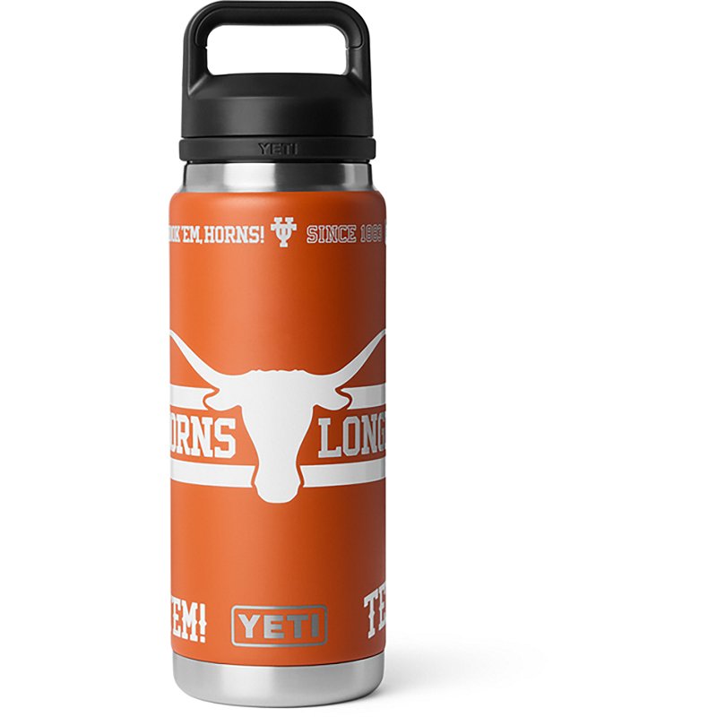 YETI Texas Longhorns Fandom 26 oz. Rambler Bottle with Chug Cap, Red