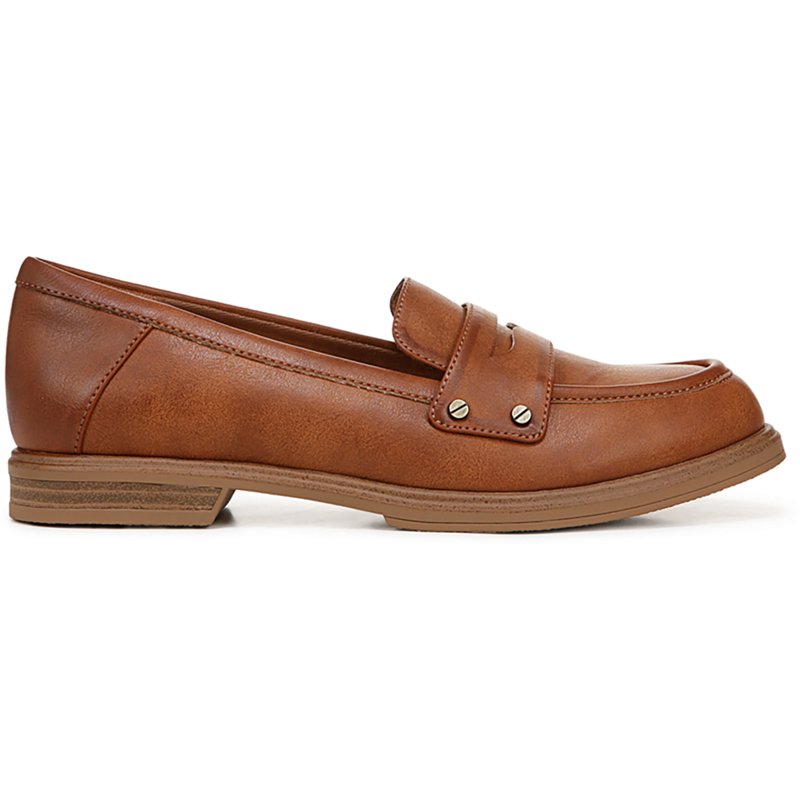 Dr. Scholl's Women's Hello Slip On Penny Loafers - Honey Faux Leather