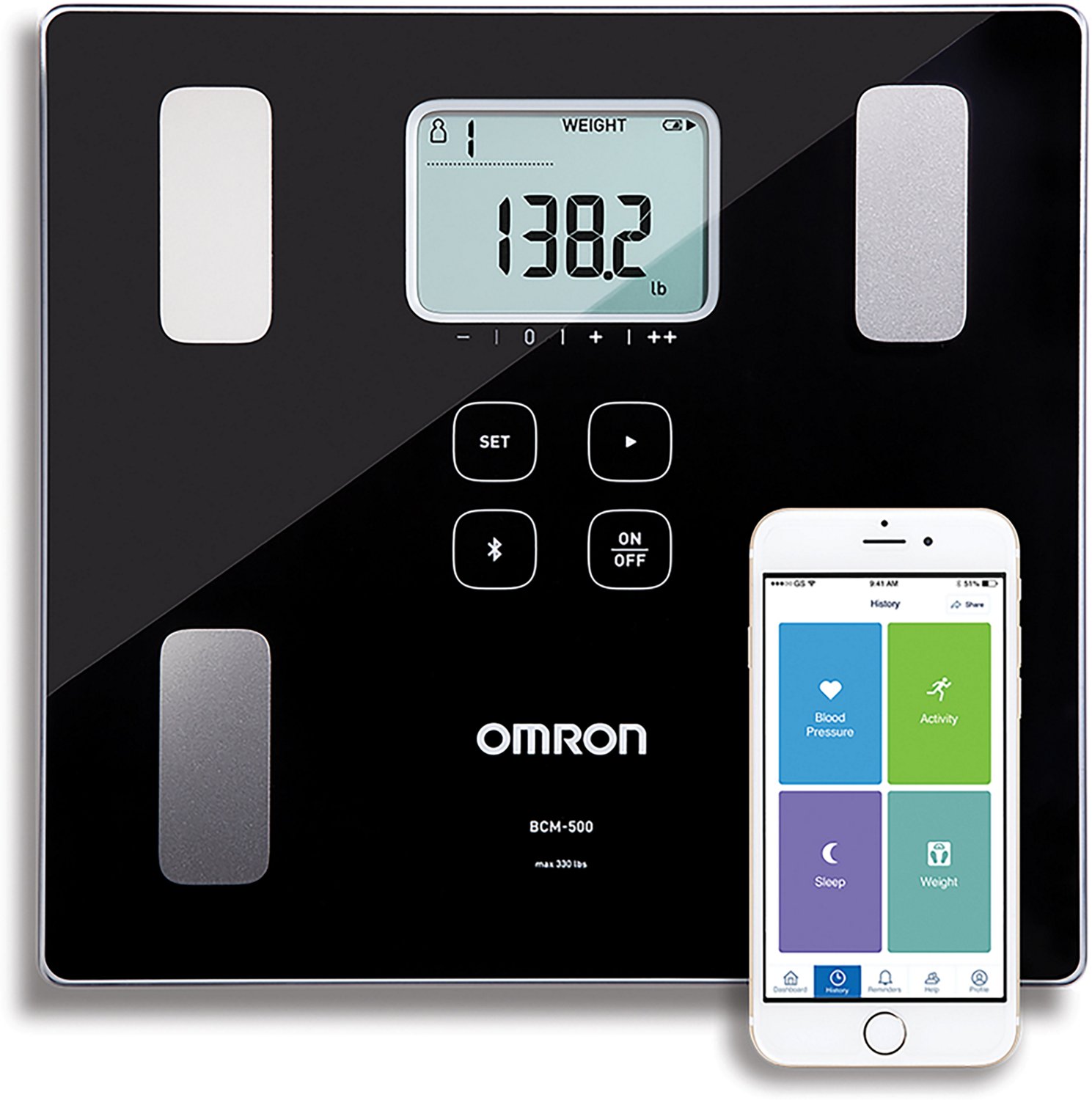Omron 330 lb. Capacity Body Composition Scale - view number 4