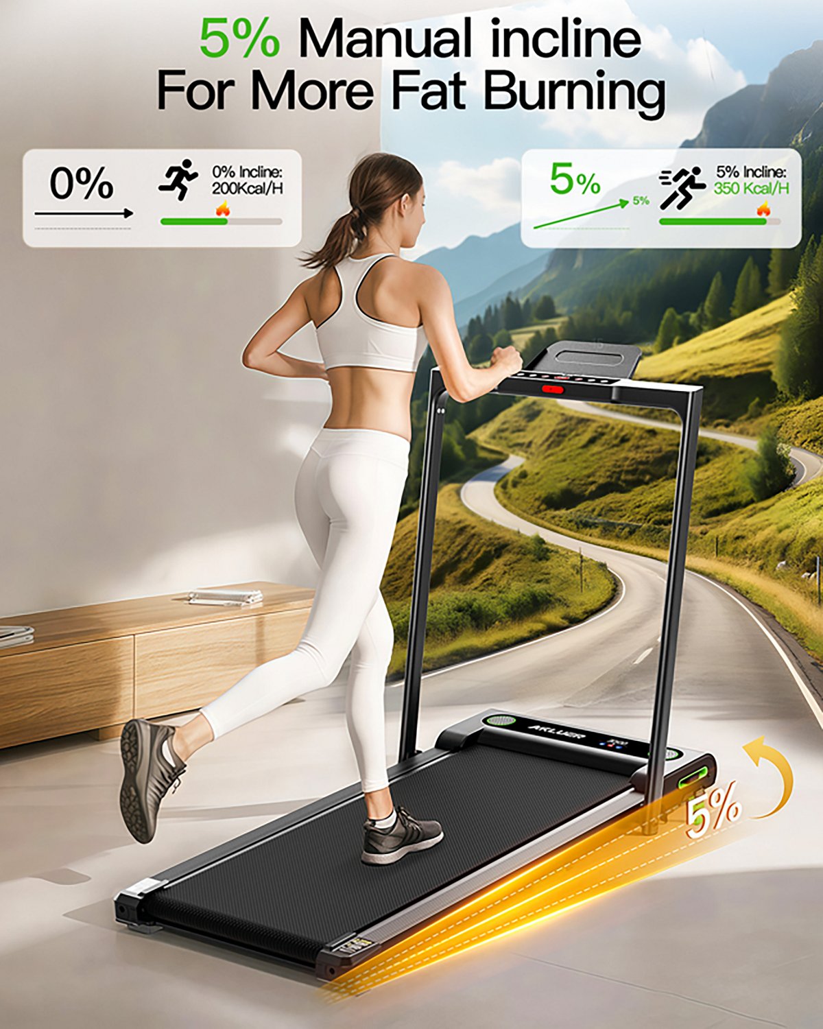 Akluer 480L-B Under Desk Treadmill - view number 2