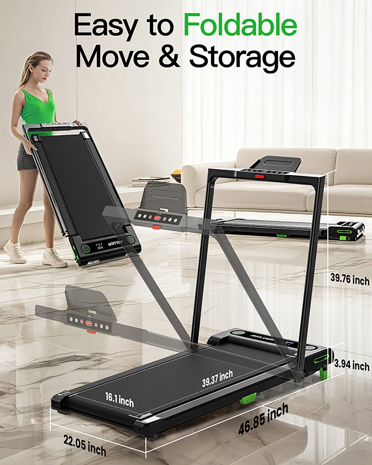 Akluer 480L-B Under Desk Treadmill - view number 6