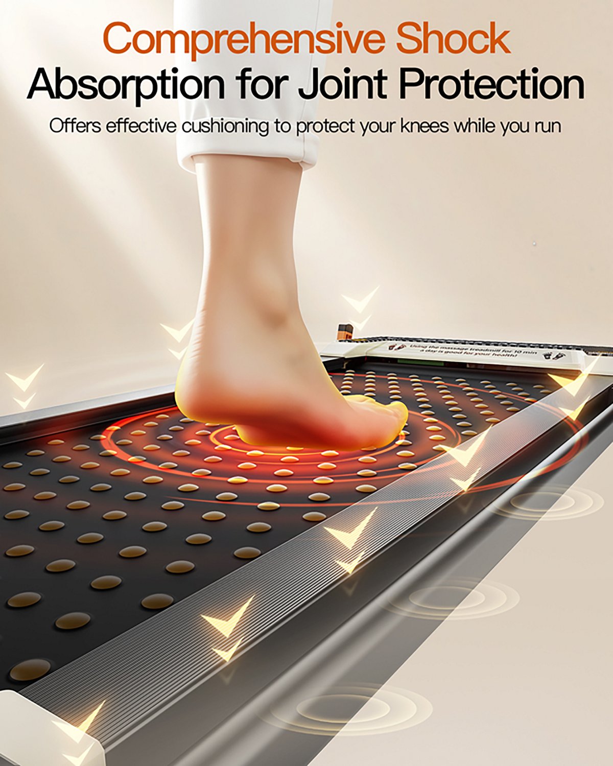 Akluer 520A-B 2-in-1 Foot Massage Under Desk Treadmill - view number 8
