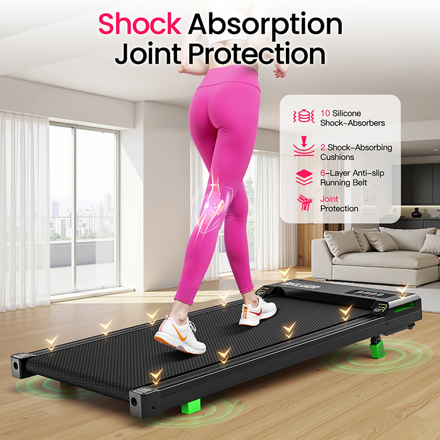 Akluer P03B Under Desk Walking Pad Treadmill - view number 4