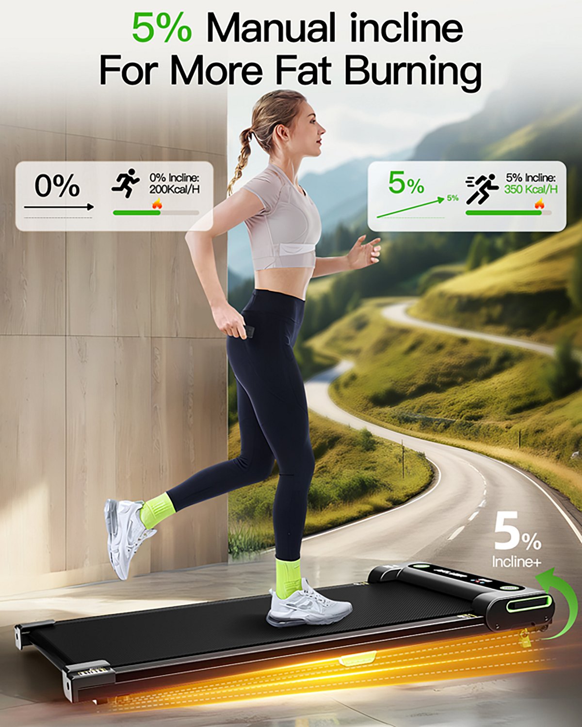 Akluer 480L-A Walking Pad Treadmill - view number 3