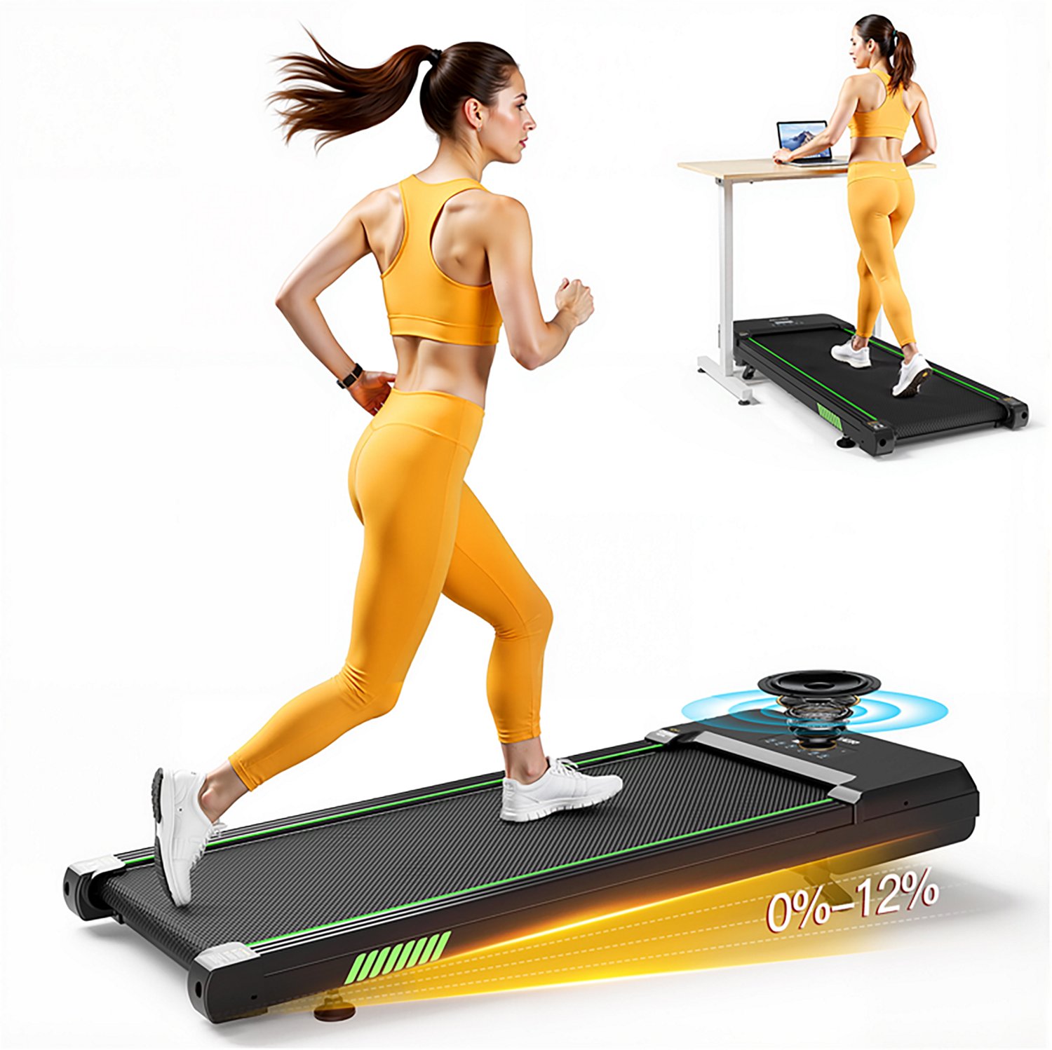 Akluer TW140L Auto Incline Under Desk Treadmill