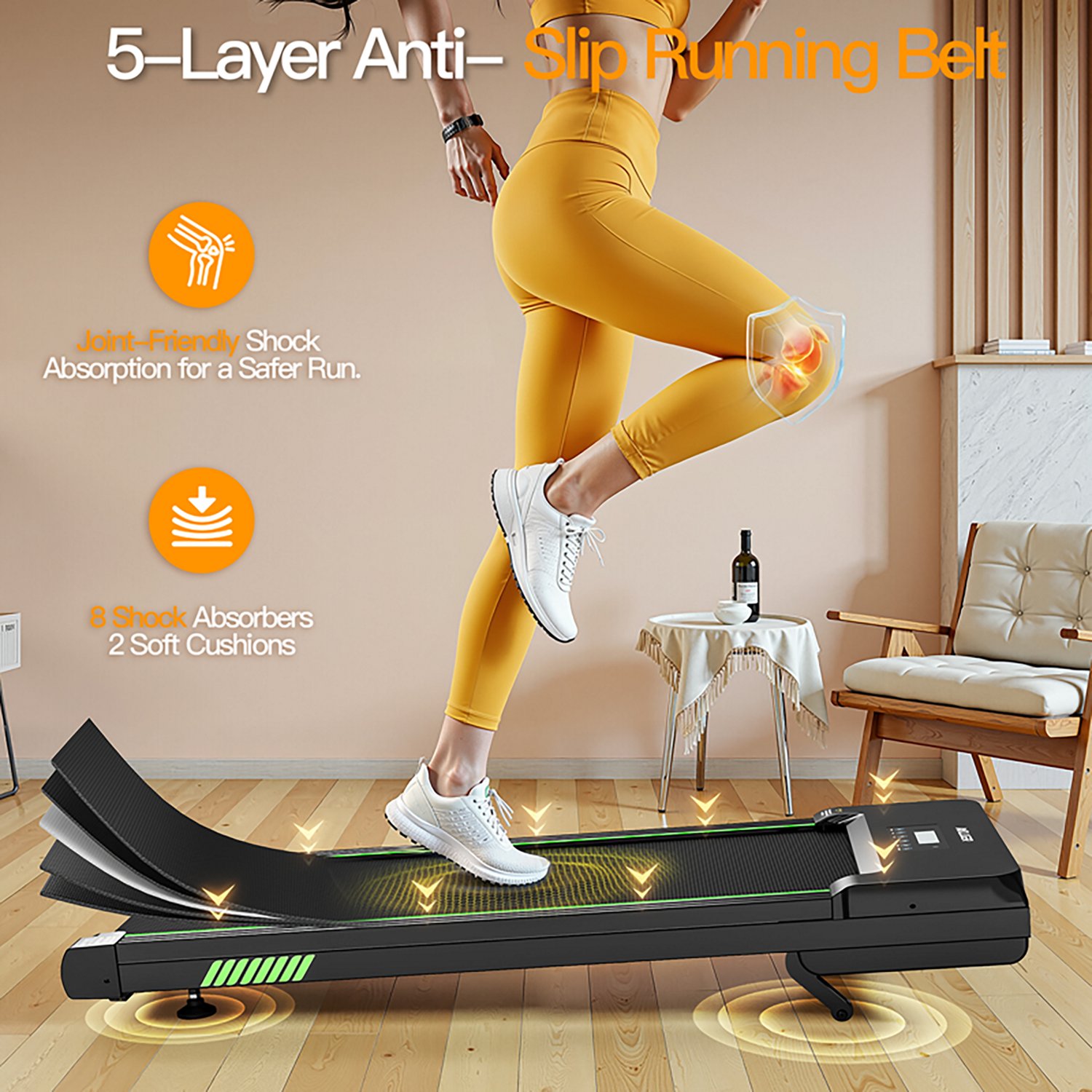Akluer TW140L Auto Incline Under Desk Treadmill - view number 3