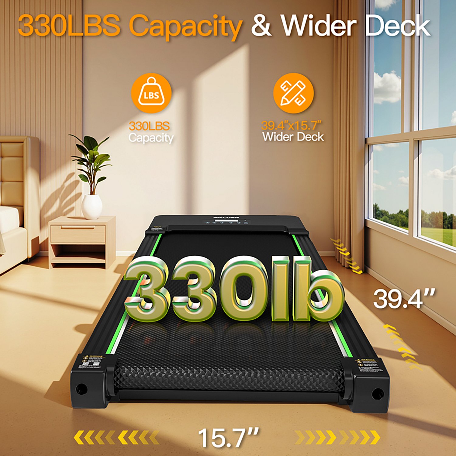 Akluer TW140L Auto Incline Under Desk Treadmill - view number 4