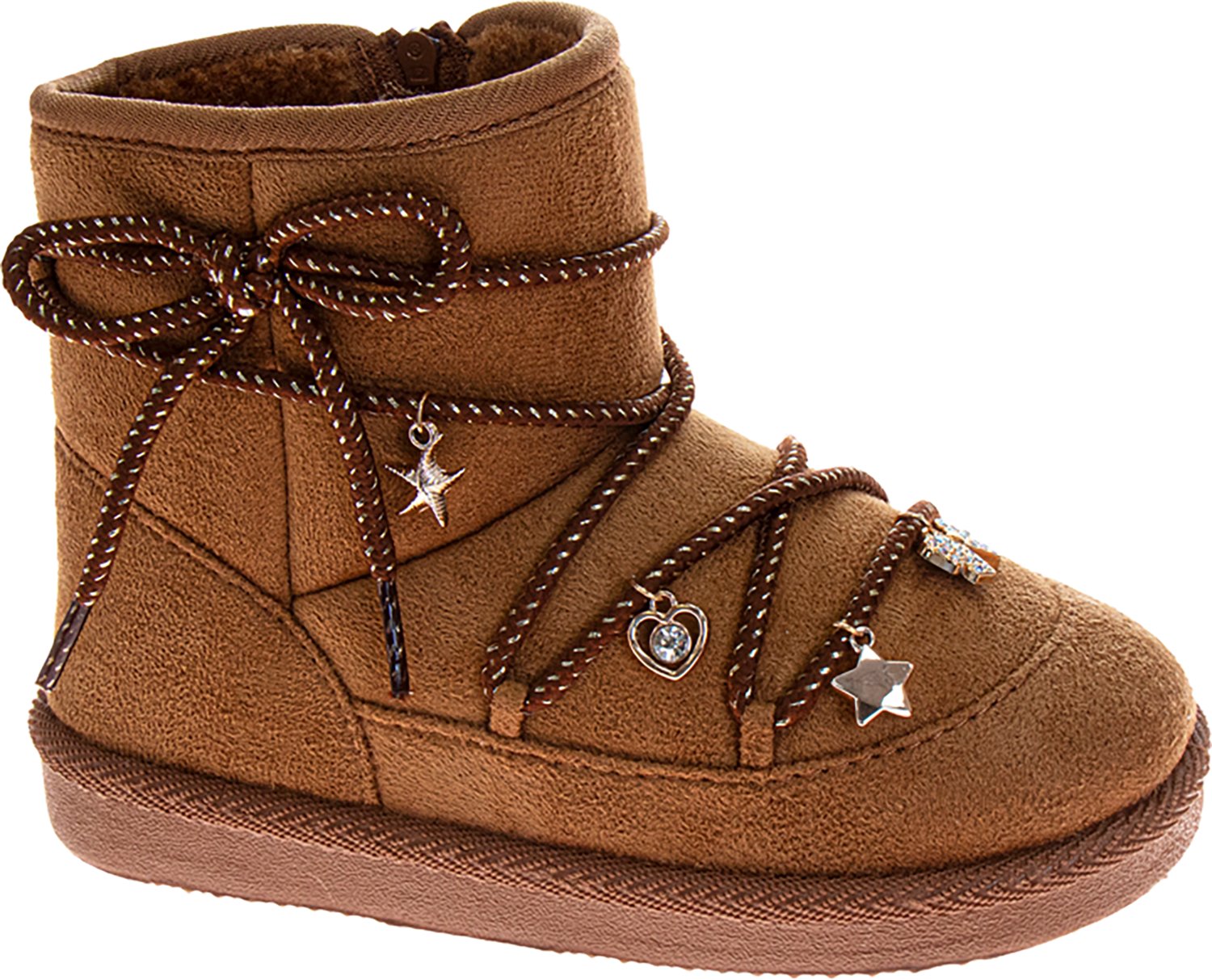 Kensie Girl Girls' Faux Fur PomPom Charms 2 Winter Boots - view number 3