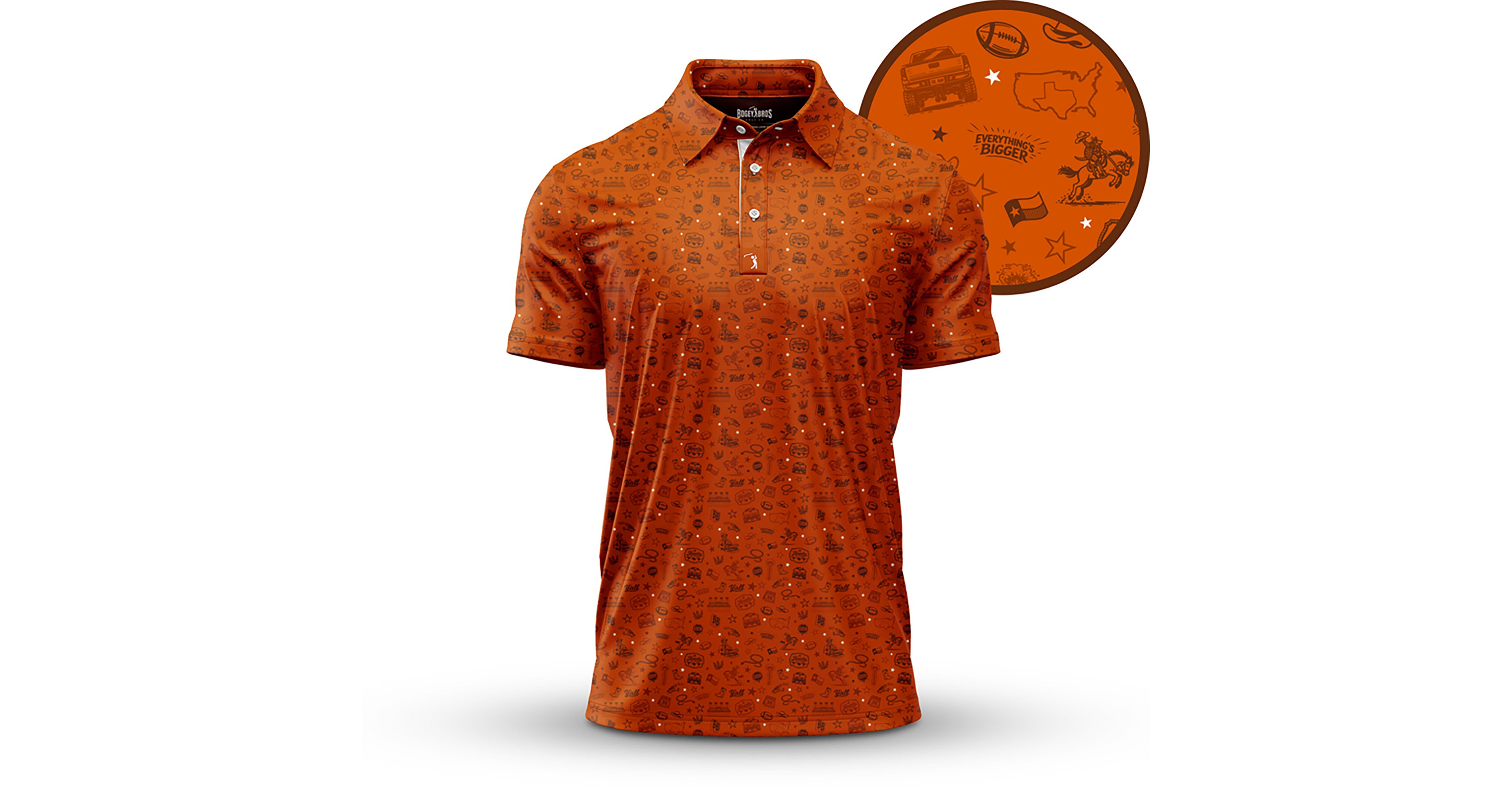 Bogey Bros Men's Burnt Ends Polo Shirt