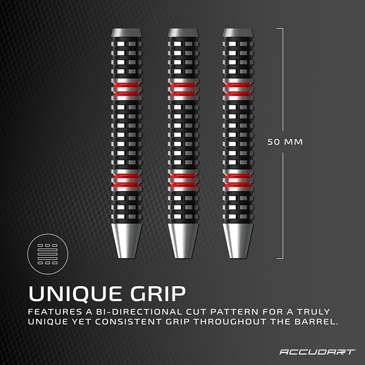 Accudart STL 7.5 Tungsten Steel Tip Darts 3-Pack - view number 3