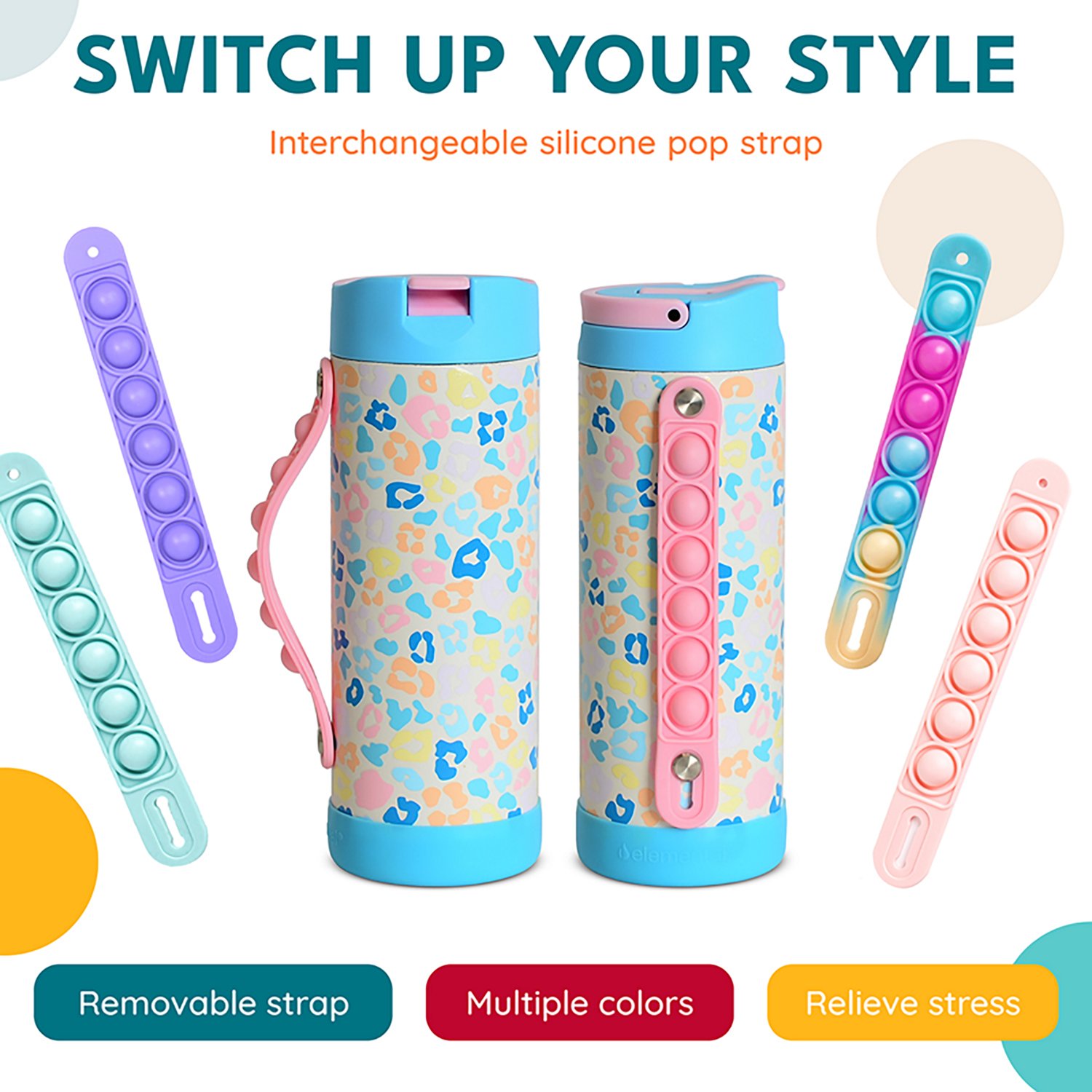 Elemental Iconic Pop Fidget 14 oz Water Bottle - view number 6