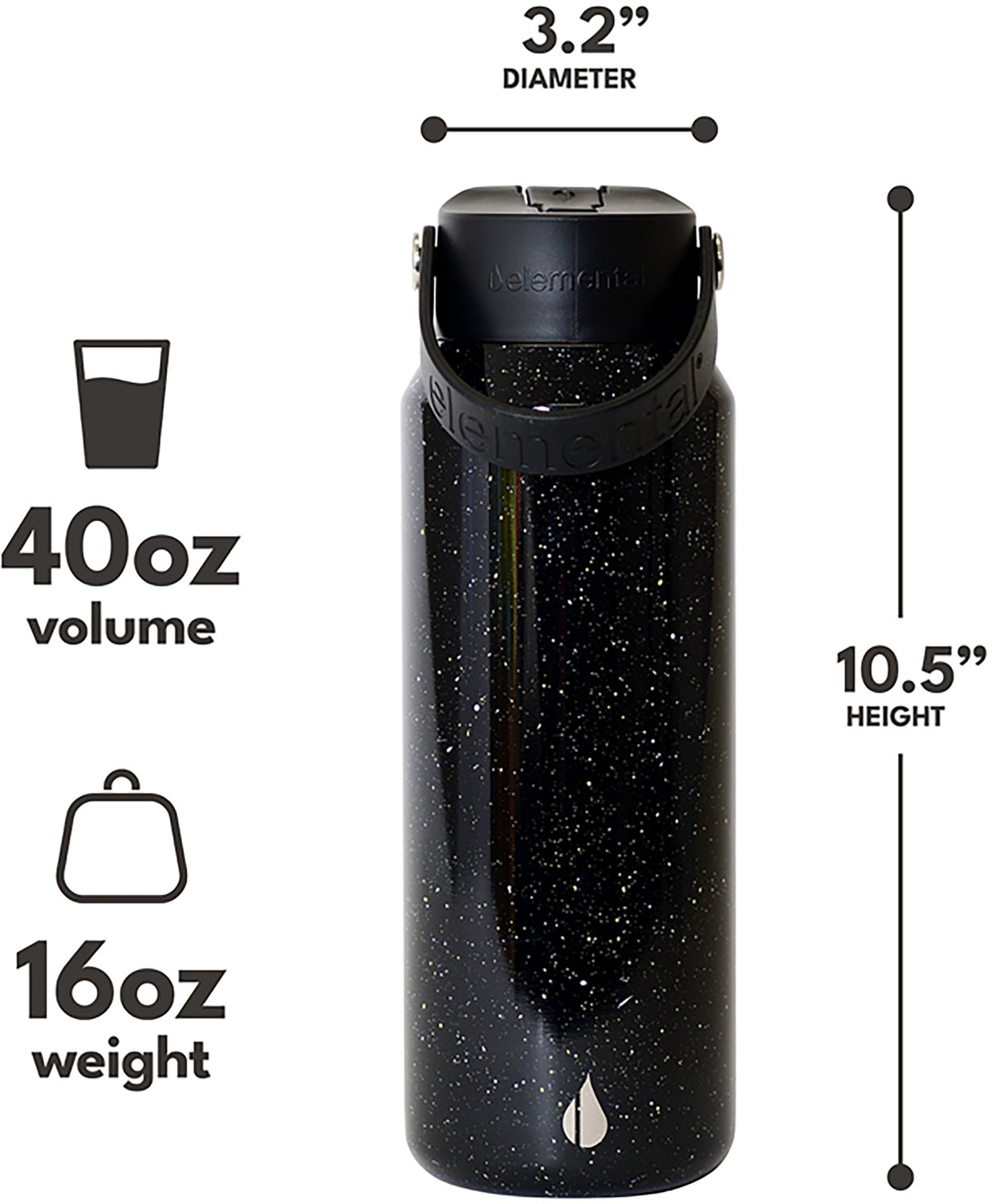 Elemental Core 40 oz Water Bottle - view number 2