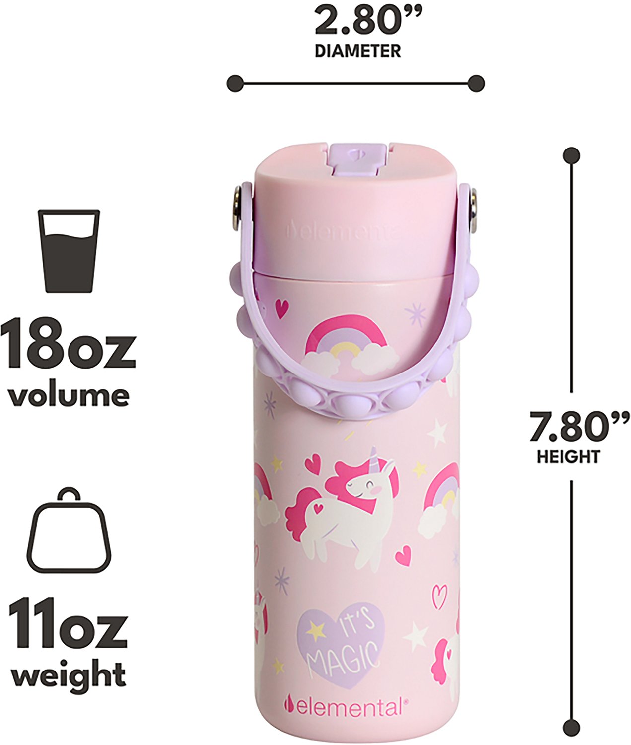 Elemental Core Pop 18 oz Water Bottles 2-Pack - view number 6