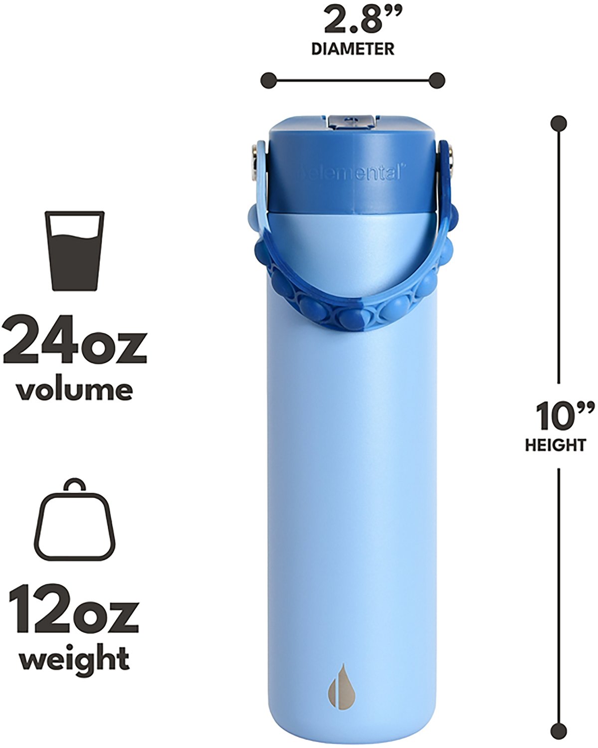 Elemental 24 oz Core Pop Water Bottle - view number 2