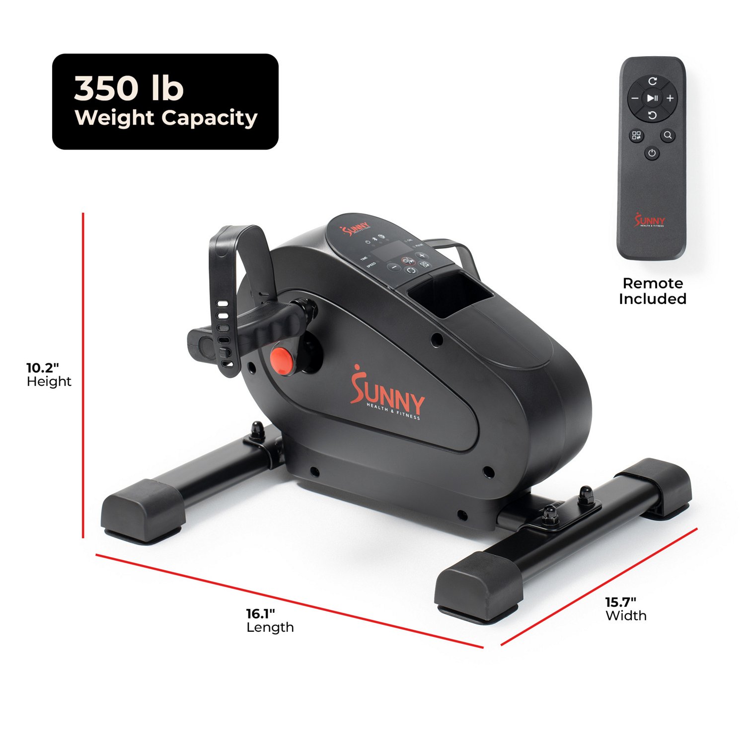 Sunny Health & Fitness Smart Motorized Mini Exercise Bike - view number 7