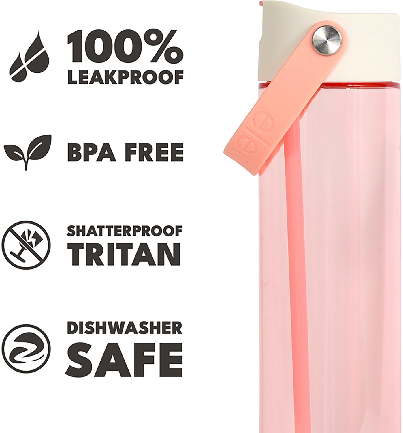 Elemental 26 oz Splash Tritan Plastic Water Bottles 2-Pack - view number 7