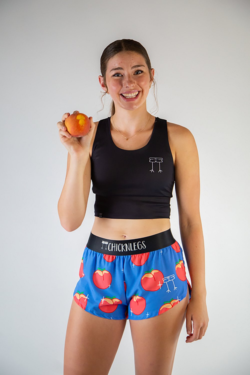 Chicknlegs Women's Juicy Peaches Split Shorts 1.5 in - view number 6