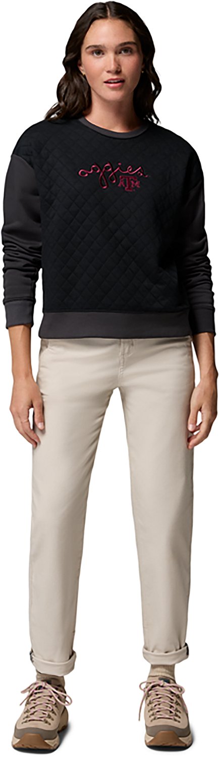 Columbia Sportswear Women's Texas A&M University CLG Hart Mountain Quilted Crew - view number 5