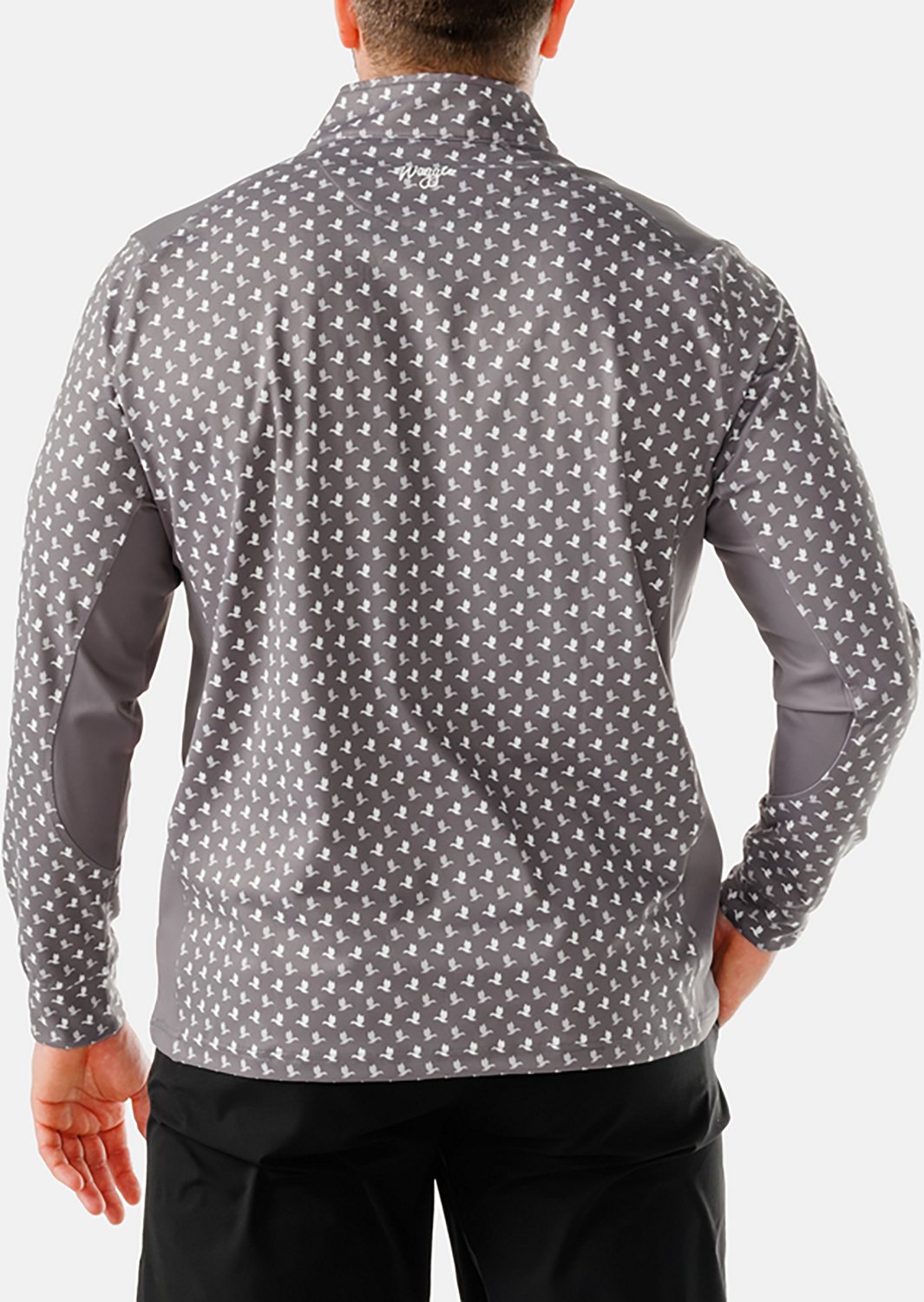 Waggle Men's Ducks In A Row Twilight Quarter-Zip Pullover - view number 2