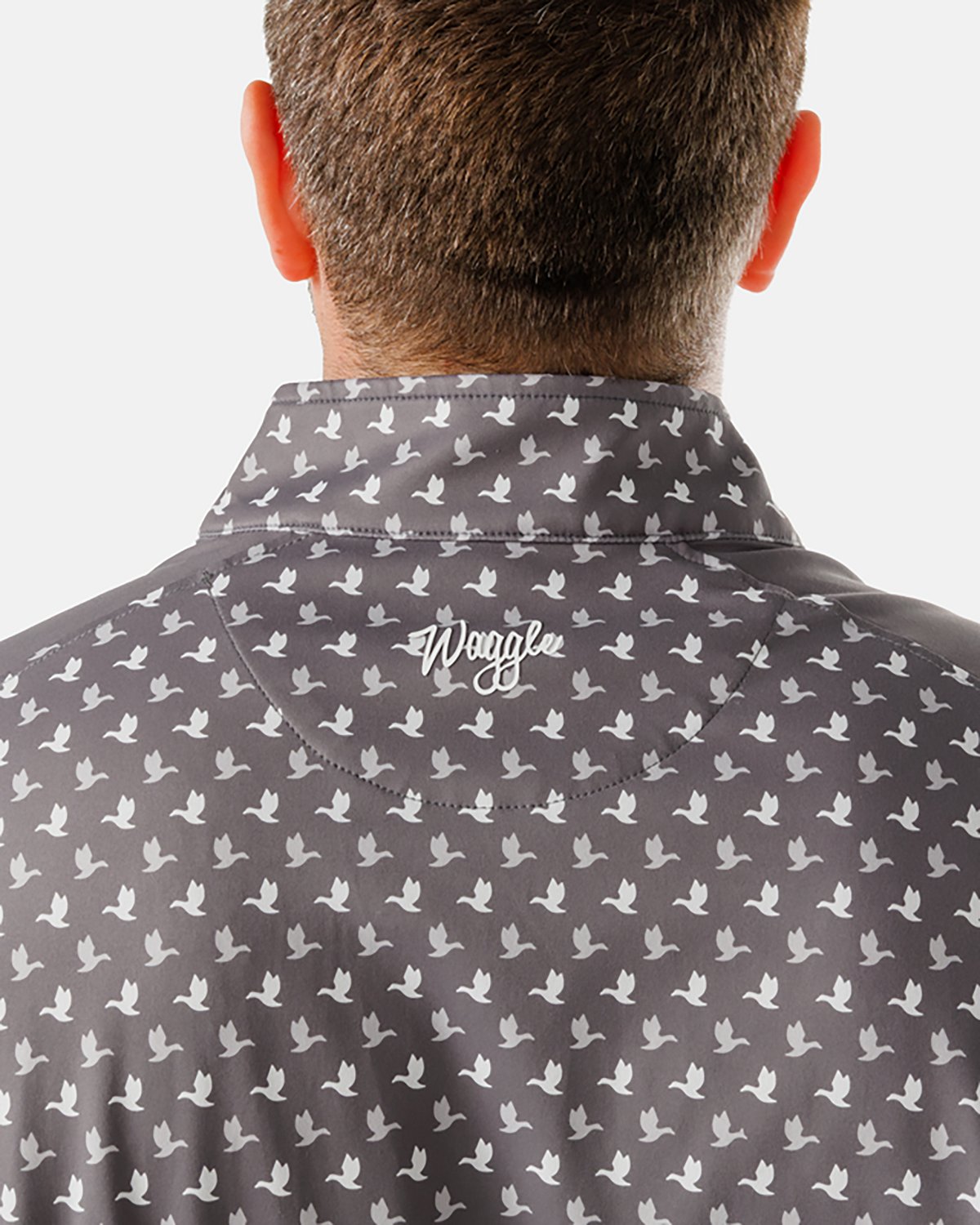Waggle Men's Ducks In A Row Twilight Quarter-Zip Pullover - view number 3