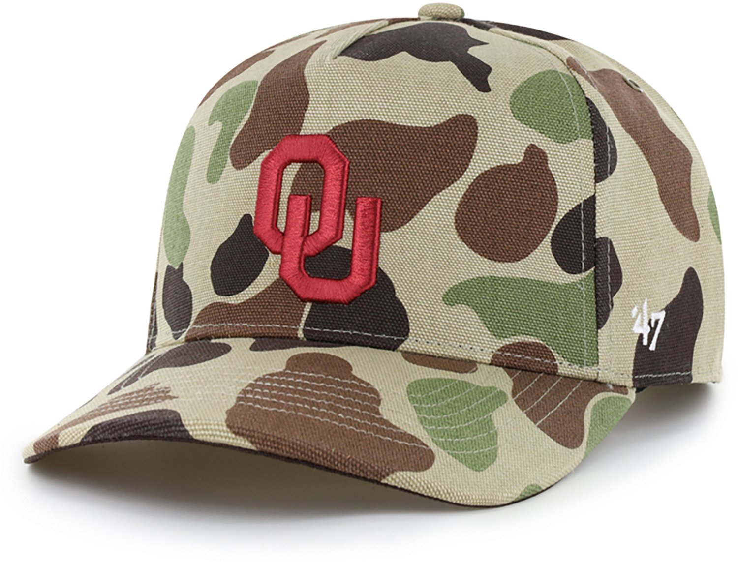 '47 Adults' Oklahoma Carhartt Duck Camo Hitch Cap - view number 3