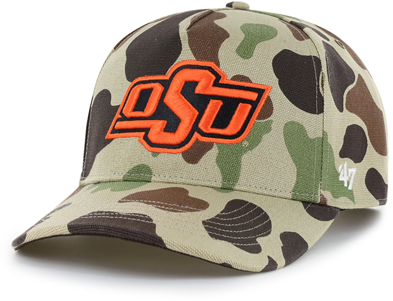 '47 Oklahoma State University Carhartt Duck Camo Hitch Cap - view number 2