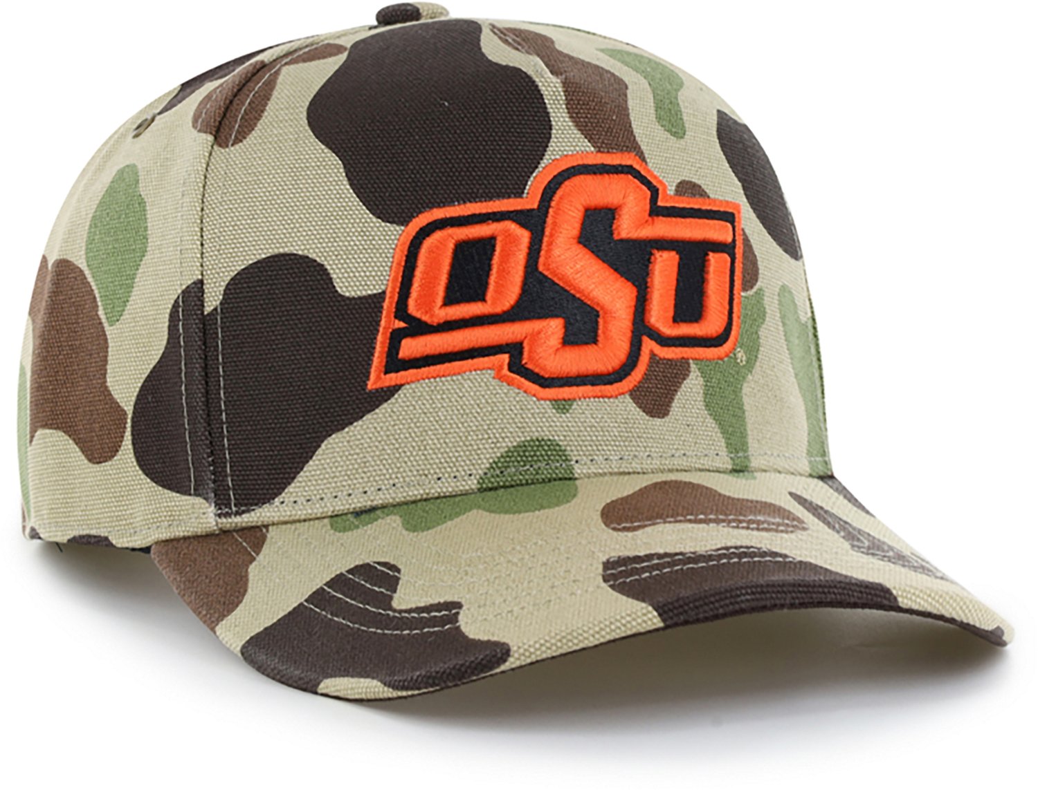 '47 Oklahoma State University Carhartt Duck Camo Hitch Cap - view number 3
