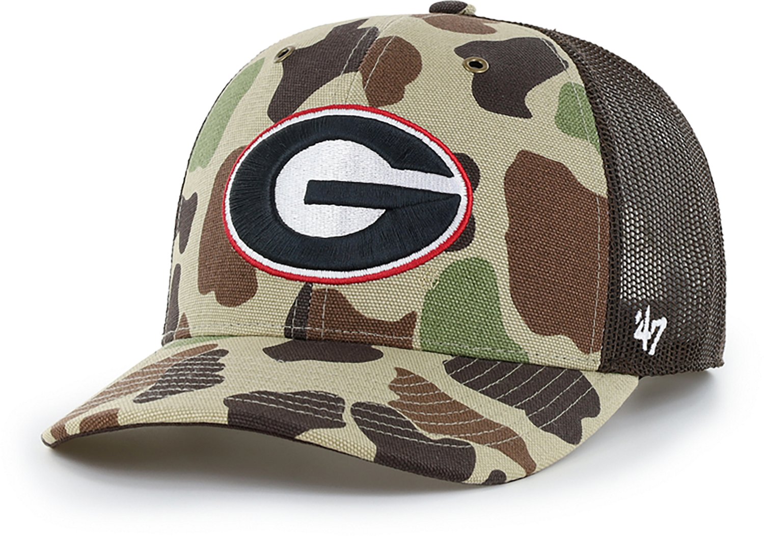 ‘47 University of Georgia Adults’ Carhartt Duck Camo Trucker Cap