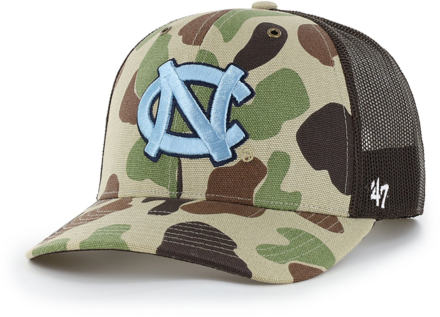 '47 Adults' UNC Carhartt Duck Camo Trucker Cap