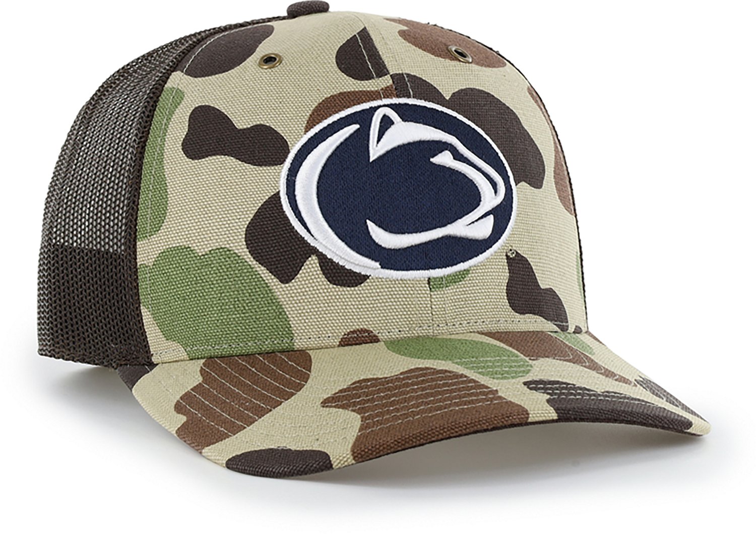 '47 Adults' Penn State Carhartt Duck Camo Trucker Cap