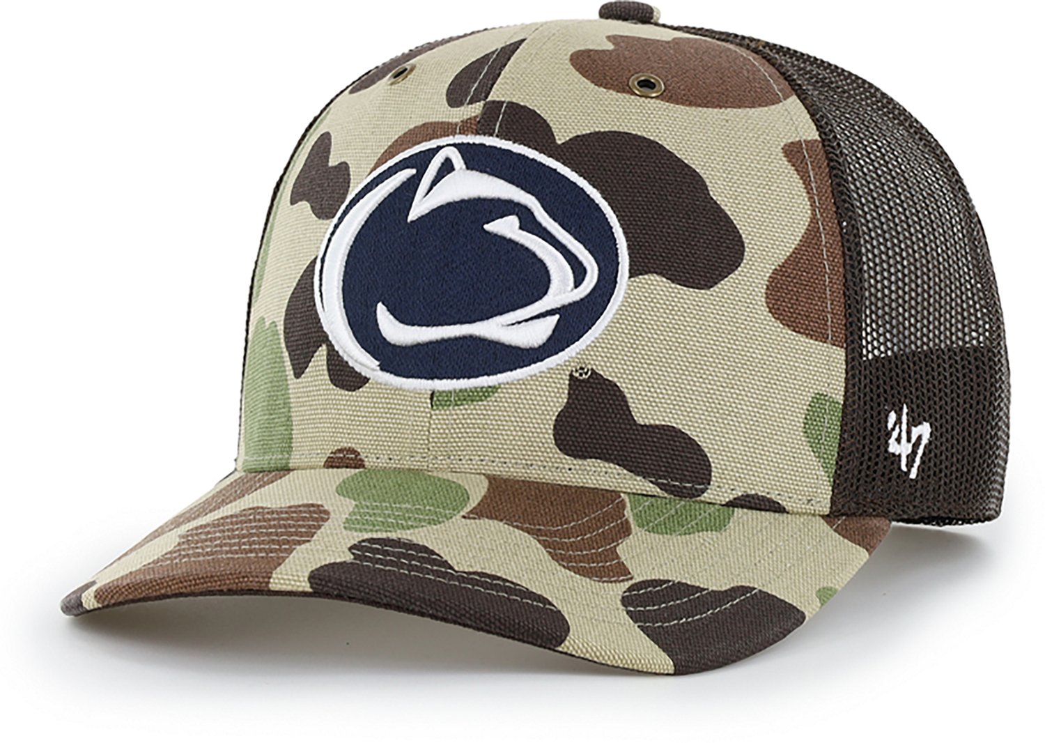 '47 Adults' Penn State Carhartt Duck Camo Trucker Cap - view number 2
