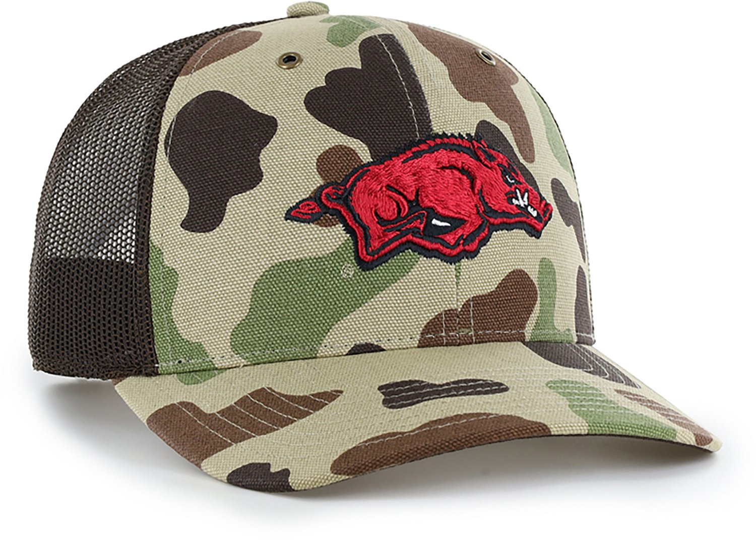 ‘47 University of Arkansas Adults’ Carhartt Duck Camo Trucker Cap  - view number 2