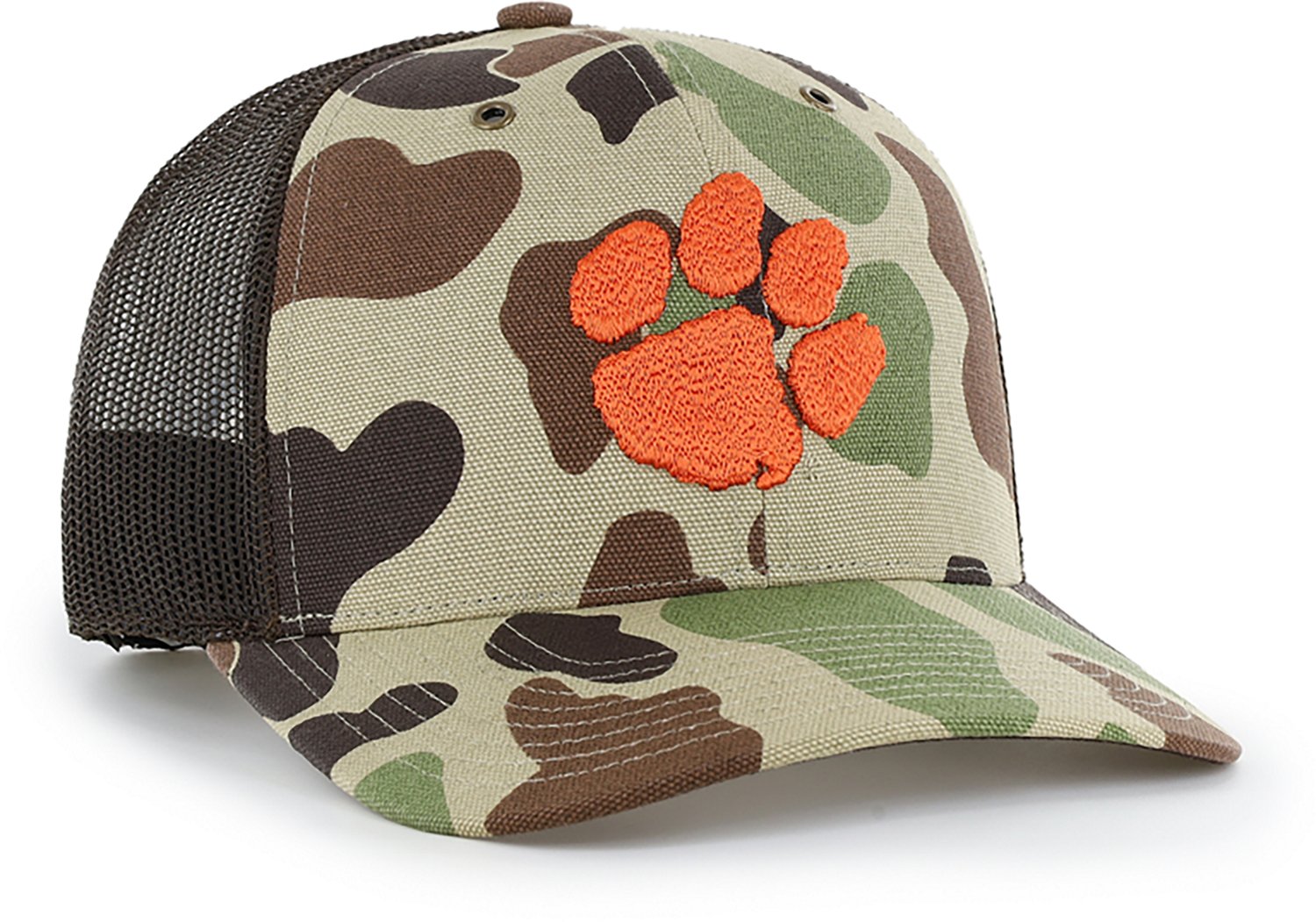 ‘47 Clemson University Adults’ Carhartt Duck Camo Trucker Cap  - view number 2