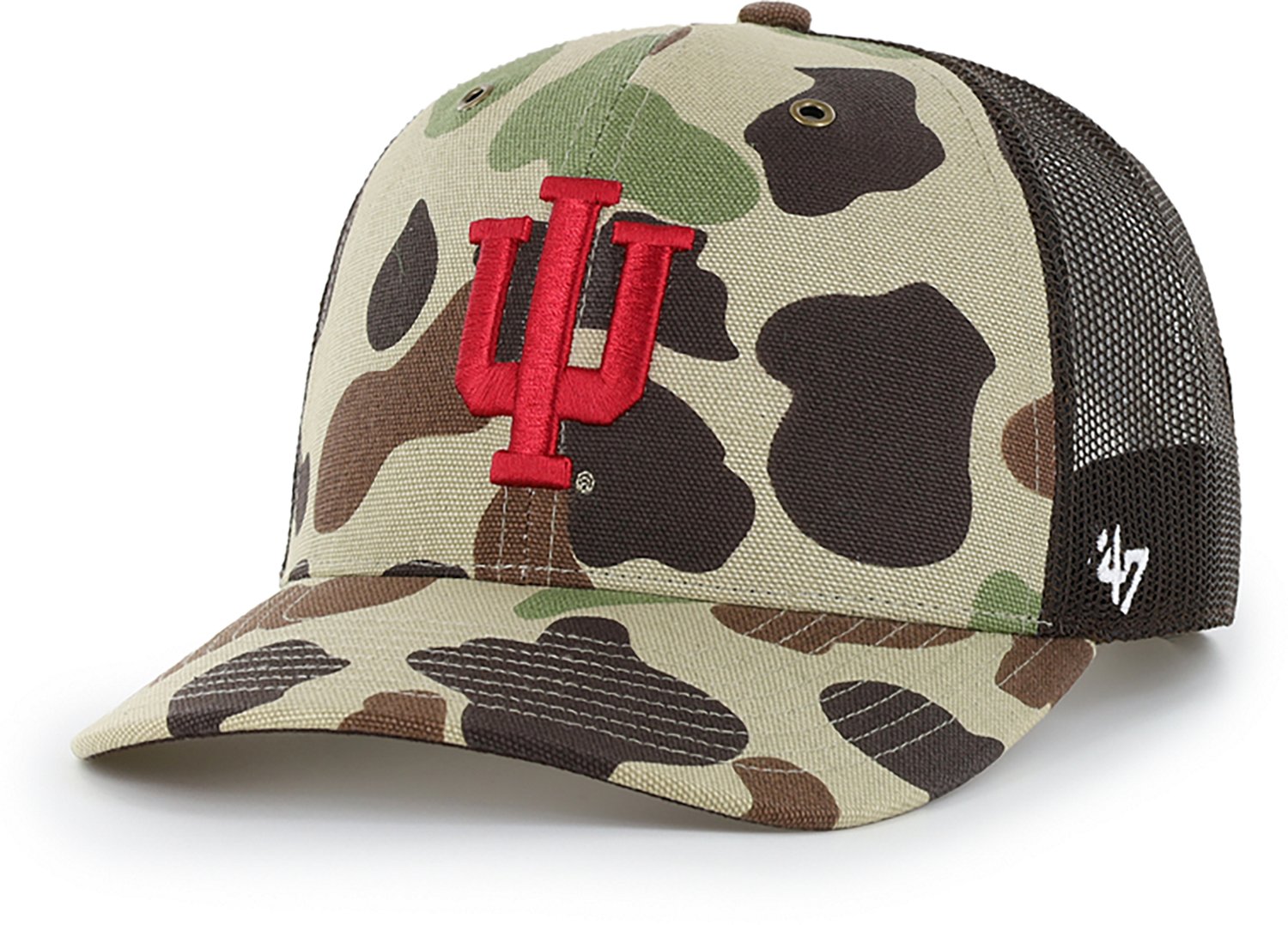 '47 Adults' Indiana Carhartt Duck Camo Trucker Cap