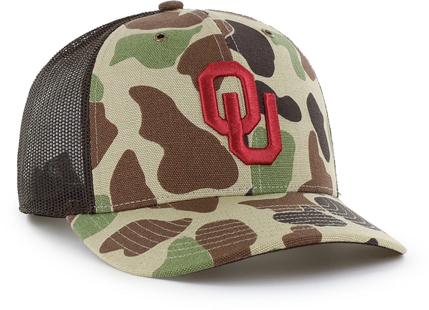 ‘47 University of Oklahoma Adults’ Carhartt Duck Camo Trucker Cap  - view number 2