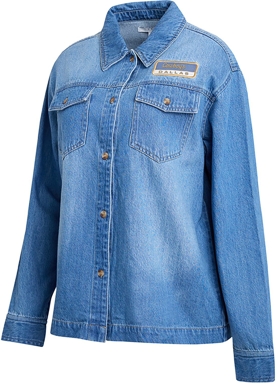 WEAR Women's Cowboys Denim Long Sleeve Shirt