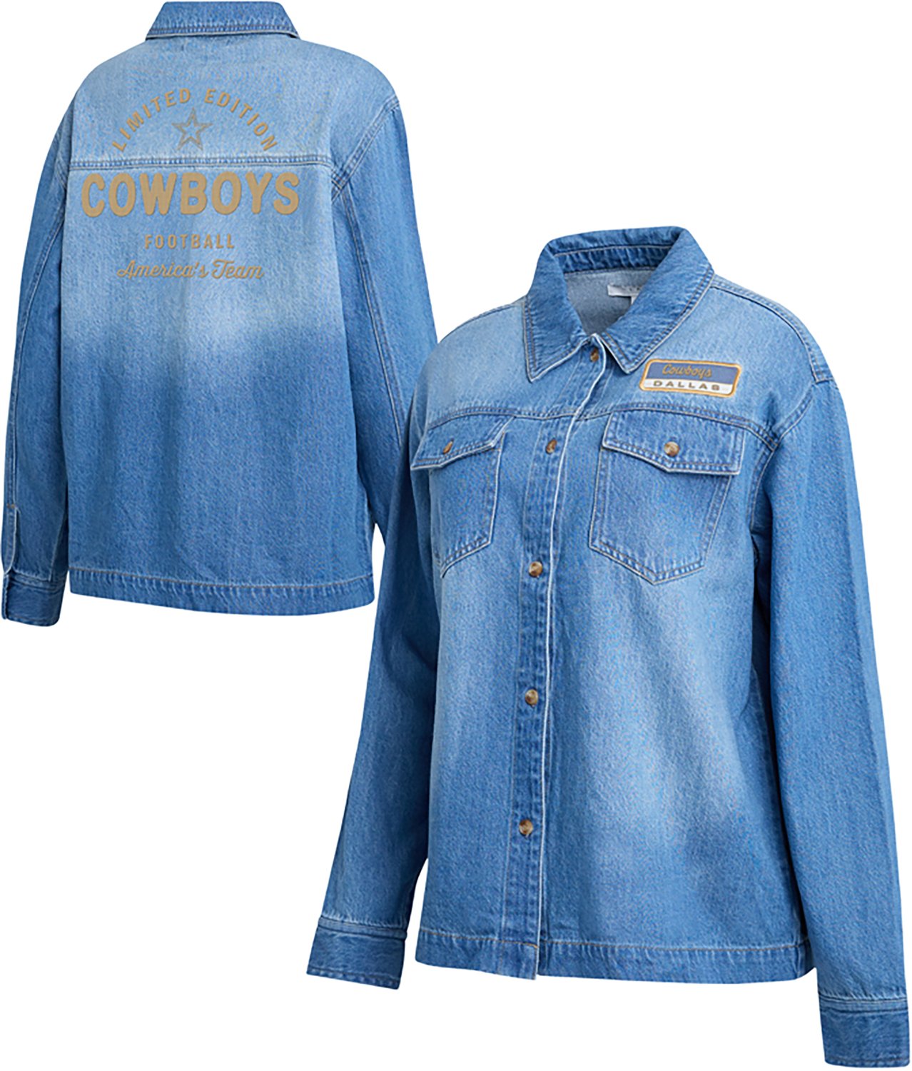 WEAR Women's Cowboys Denim Long Sleeve Shirt - view number 3