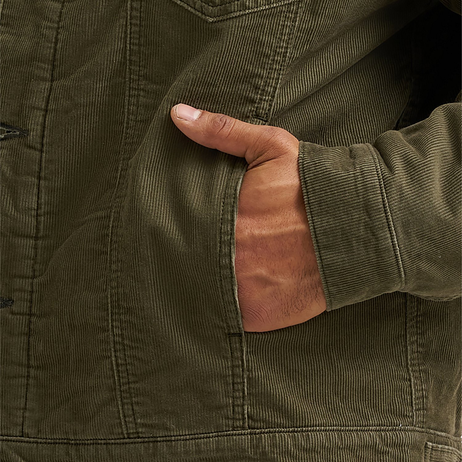 Wrangler® Men's Cowboy Cut® Sherpa Lined Corduroy Jacket - view number 2