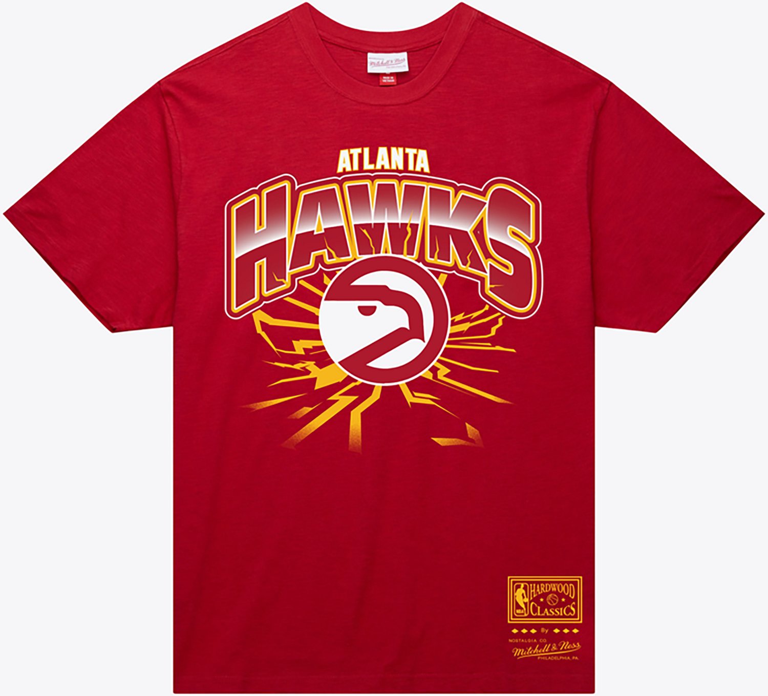 Mitchell & Ness Men's Atlanta Hawks Earthquake Graphic T-shirt