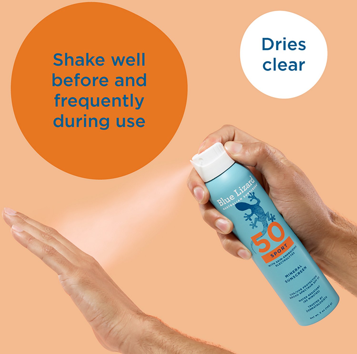 Blue Lizard Sport Mineral Sunscreen Spray - SPF 50 - 5 oz - view number 4