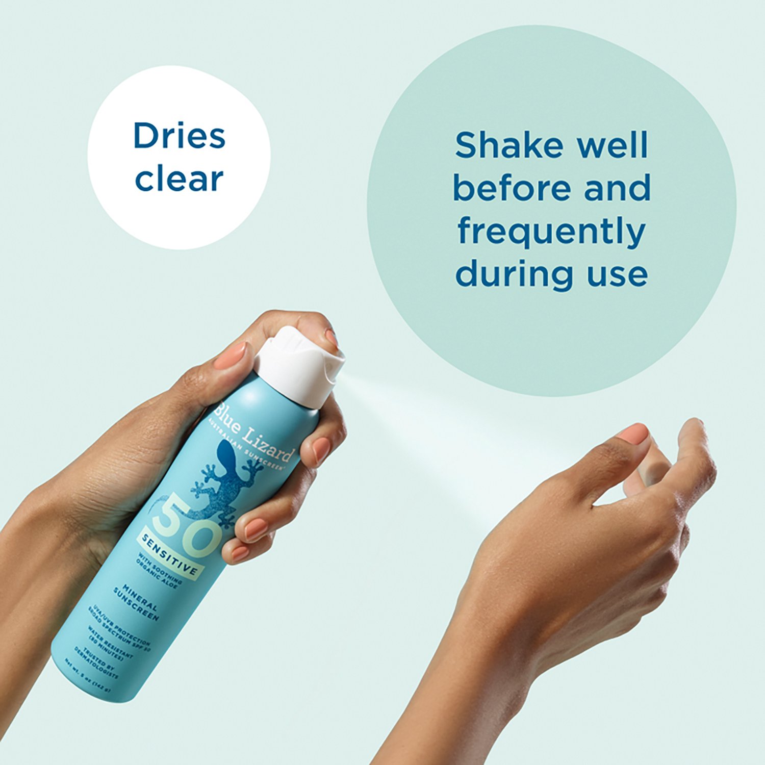 Blue Lizard Sensitive Mineral Sunscreen Spray - SPF 50 - 5 oz - view number 4