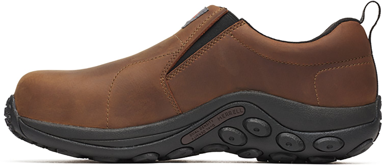 Merrell Men's Jungle Moc Leather Hi-Vis Carbon Fiber Work Shoes - view number 2